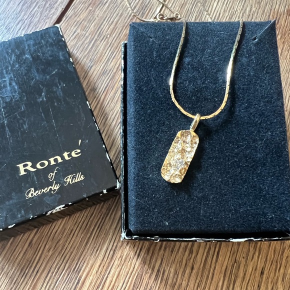 Vintage Ronte of Beverly Hills Vanderbilt Jewel Nugget Pendant Necklace - Picture 2 of 8